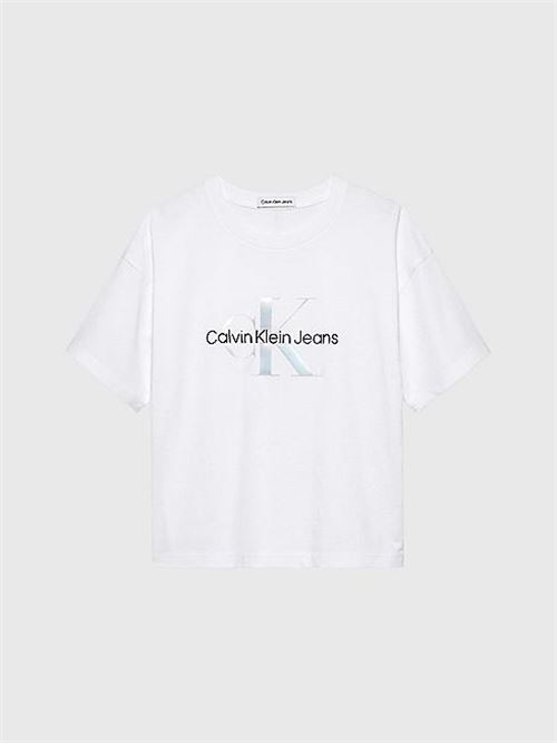 SERENITY MONOGRAM BX SS T-SHIR CALVIN KLEIN JEANS | IG0IG02434T/YAF